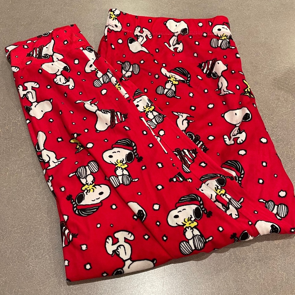 Snoopy Women's Plush Pajama Joggers NWOT